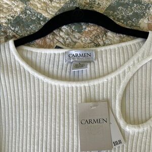 Crew Neck Ribbed Sweater